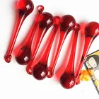 Высококачественные призмы от дождя с красными кристаллами 20 шт.лот, диаметр 20x80 мм для подвесных стеклянных люстр, осветительные детали