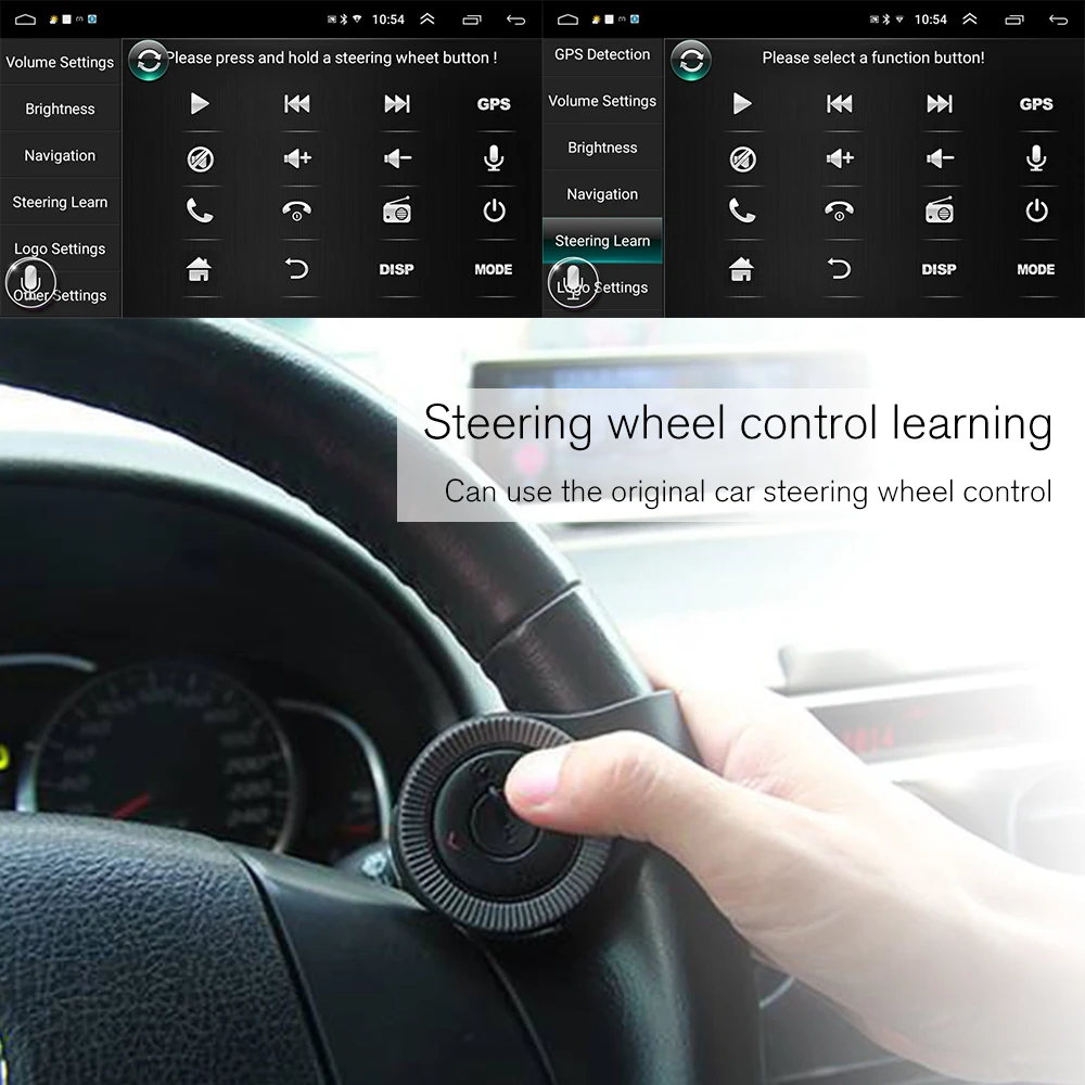 Camecho Android 9 1 2 Din Автомобильный Радио мультимедийный видео плеер универсальная GPS