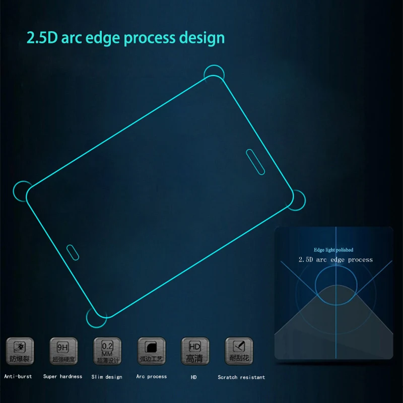 Закаленное стекло 9H для Samsung Galaxy Tab T377 T375 T377P 8 дюймов Взрывозащищенная