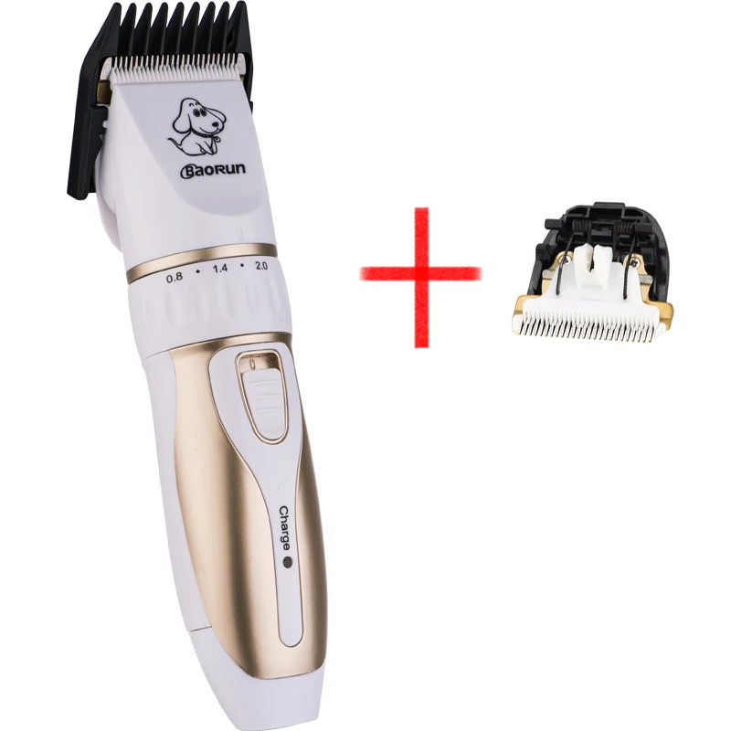 P3 add 1 blade Baorun P3 Профессиональный триммер для волос для собак Уход за собакой электрические ножницы машинка для стрижки собак животных ножницы для волос 110-240 В переменного тока - Цвет: P3 add 1 blade