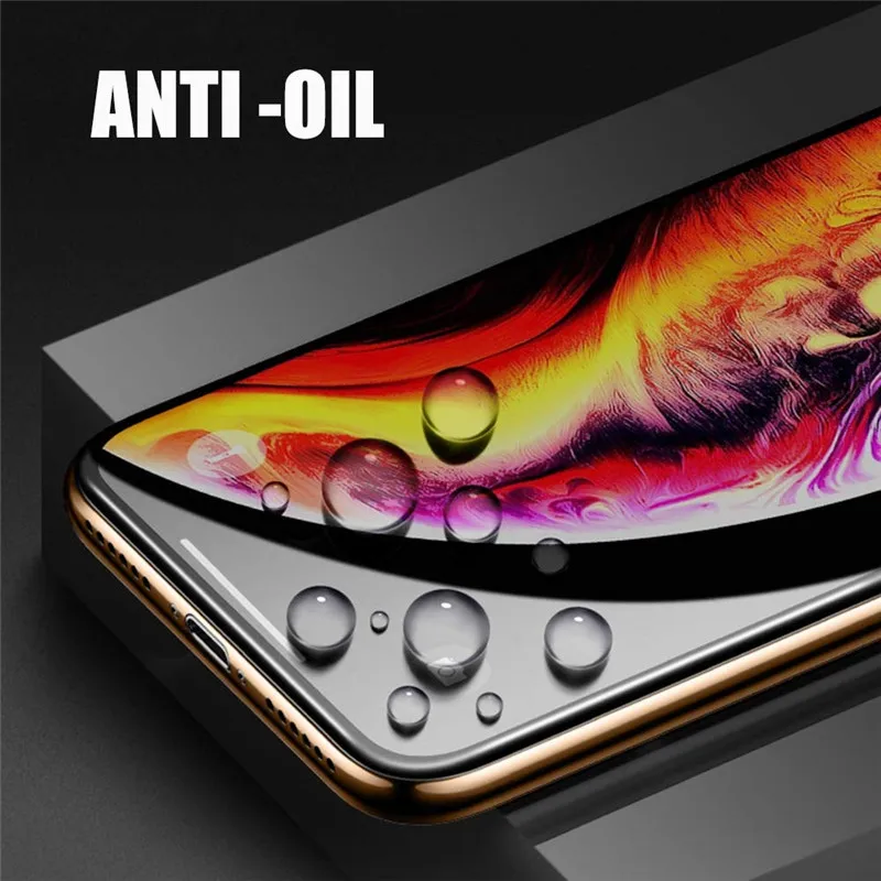 10D закаленное стекло для iPhone 7 8 Plus X 10 D 9H Защитная пленка для экрана для iPhone Xs Max XR 6 6S защитная пленка