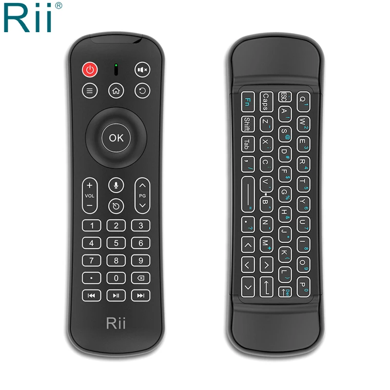 Rii MX6 двухсторонний Mutimedia 2,4 ГГц мини беспроводная клавиатура Fly mouse для Android tv Box/мини ПК/ноутбука