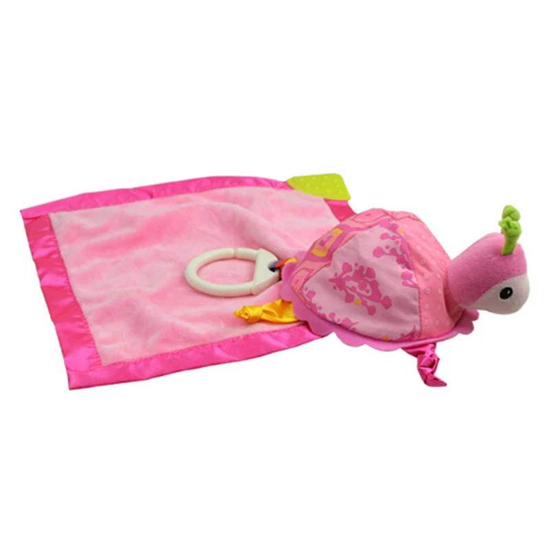 

Turtle Storage Comfort Appease Towel Animal Baby Toys Toddler Infant Kids cotton Fabric Cognize Early Education Rattle