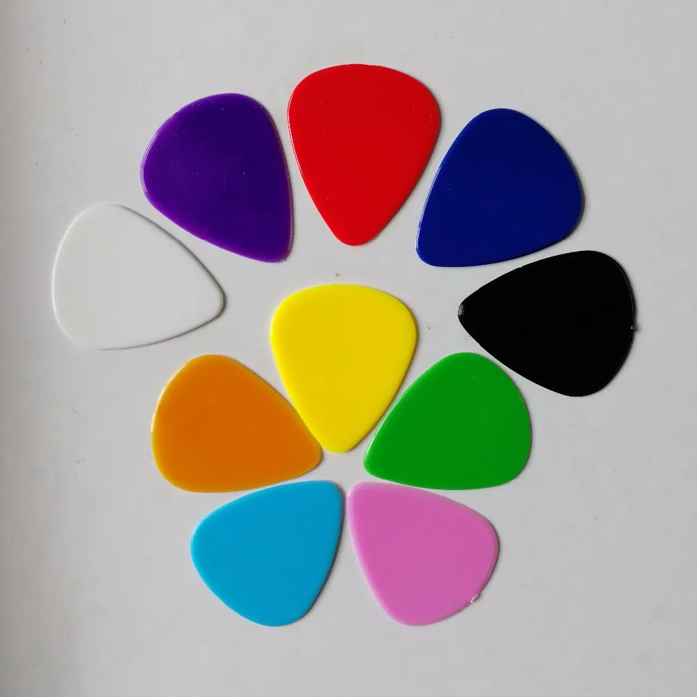 Mixing color nylon plastic guitar picks 071mm 100pcs 1000pcs | Спорт и развлечения
