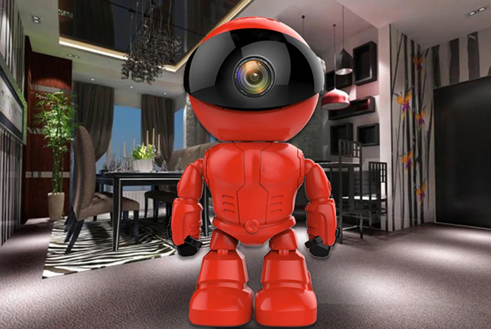 Беспроводной 960 P PAL красный робот WI-FI Камера IP P2P CCTV Cam Видеоняни и радионяни