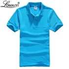 LOMAIYI размера плюс XS-3XL Новая мужская рубашка-поло, мужская белая высококачественная хлопковая майка с коротким рукавом, мужские рубашки-поло, BM196