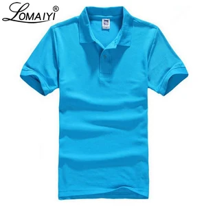 LOMAIYI размера плюс XS-3XL Новая мужская рубашка-поло, мужская белая высококачественная хлопковая майка с коротким рукавом, мужские рубашки-поло, BM196