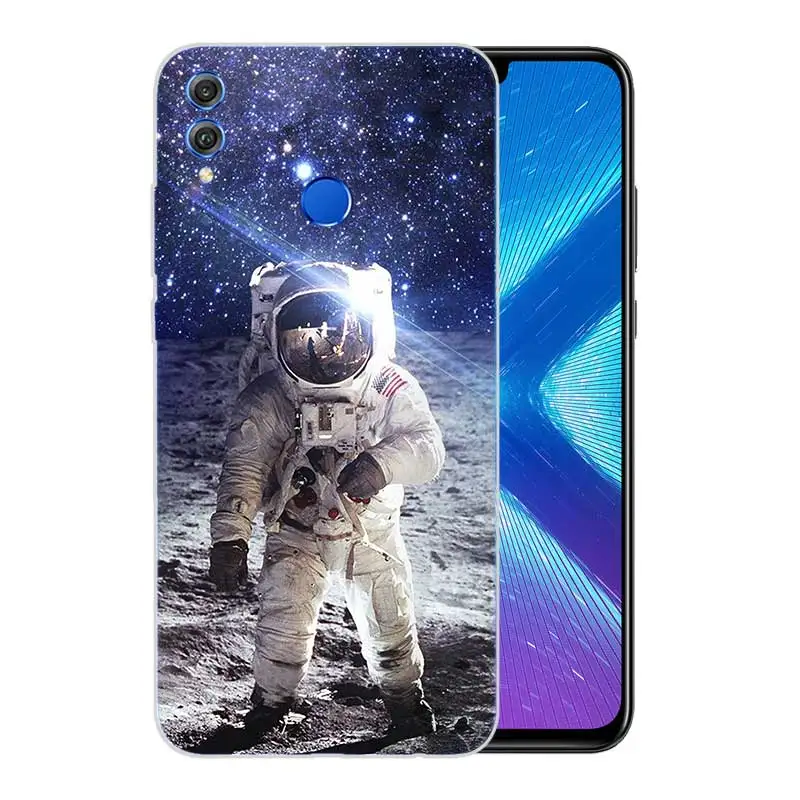 Мягкий с рисунком из ТПУ Корпус чехол для Huawei Honor V20 8X 7 8 9 10 lite 7X 8A V9 Play матовый Fundas
