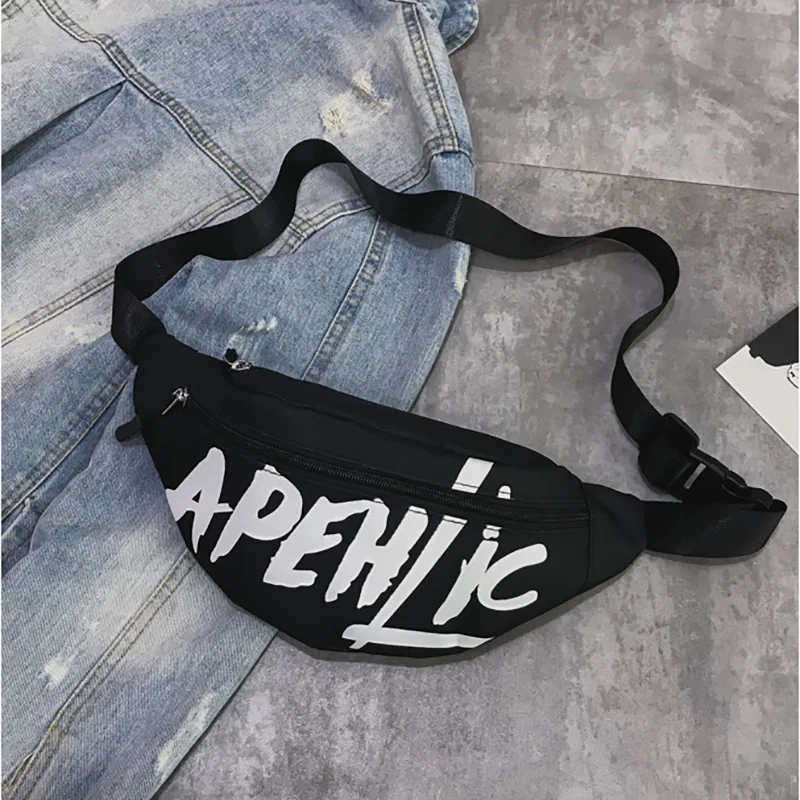 Модные буквы Женская поясная сумка Хип-хоп поясная сумка Harajuku Fanny Pack для женщин мужчин грудь бум Hengreda pacote cintura saco