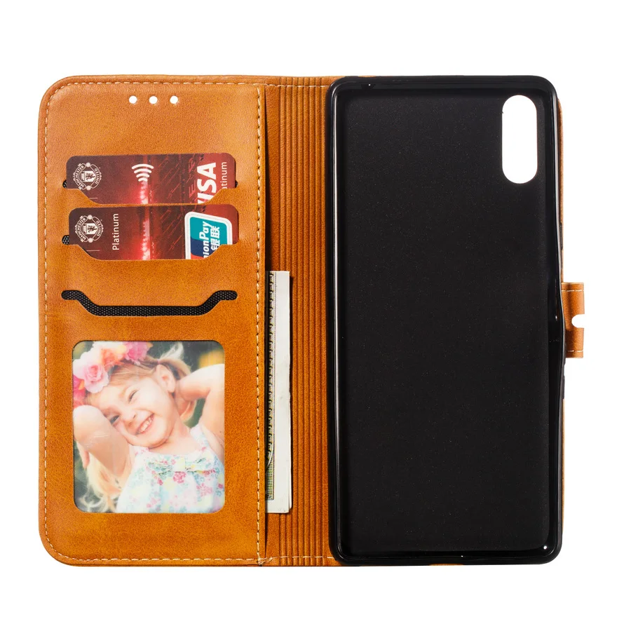 Embossing Cute Cat Flip Wallet Leather Case for Sony Xperia XA XA1 XA2 XA3 L2 L3 Luxury Magnetic Card Holder Stand Phone Cover | Мобильные