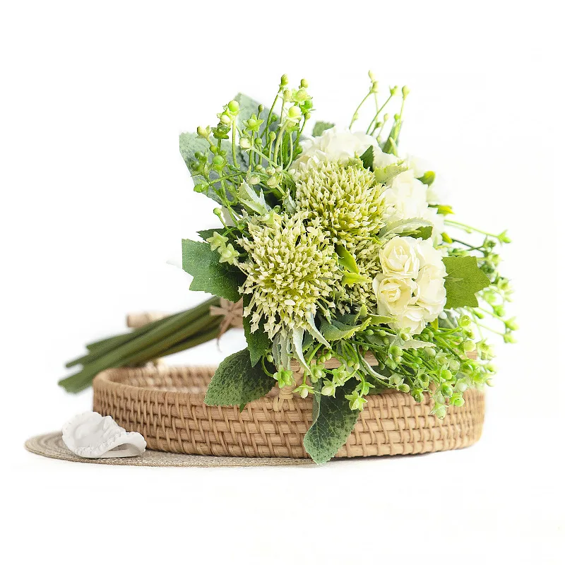 Nordic simulation bouquets modern hand holding fake flower home display flowers wedding photography props decorative | Дом и сад