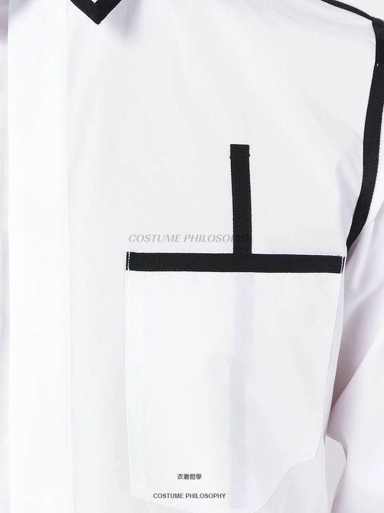 S ~ 5XL! Новые мужские модные повседневные подчеркивающая индивидуальность