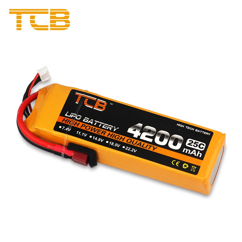 TCB Мощность 2 шт. 3 s 11.1 В 4200 мАч lipo Батарея 25C для Вертолет четыре оси RC автомобилей