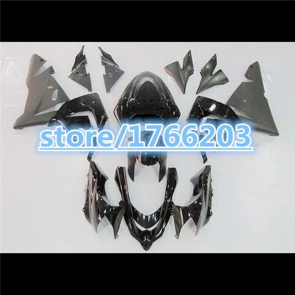 

Черный комплект обтекателей для KAWASAKI NINJA ZX10R 04-05 2004 2005 черный ZX10R 04 05 Φ 10 R 04-05 ABS