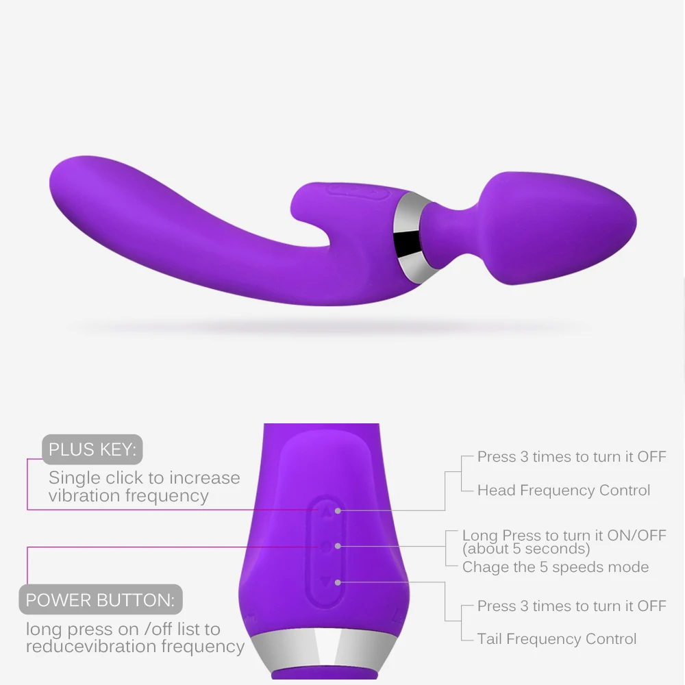 Erotic wand Magnetic masturbation Vibrator Woman's G-spot Clitoris Stimulator Couples Flirting Massager Adult Products Sex Shop | Красота