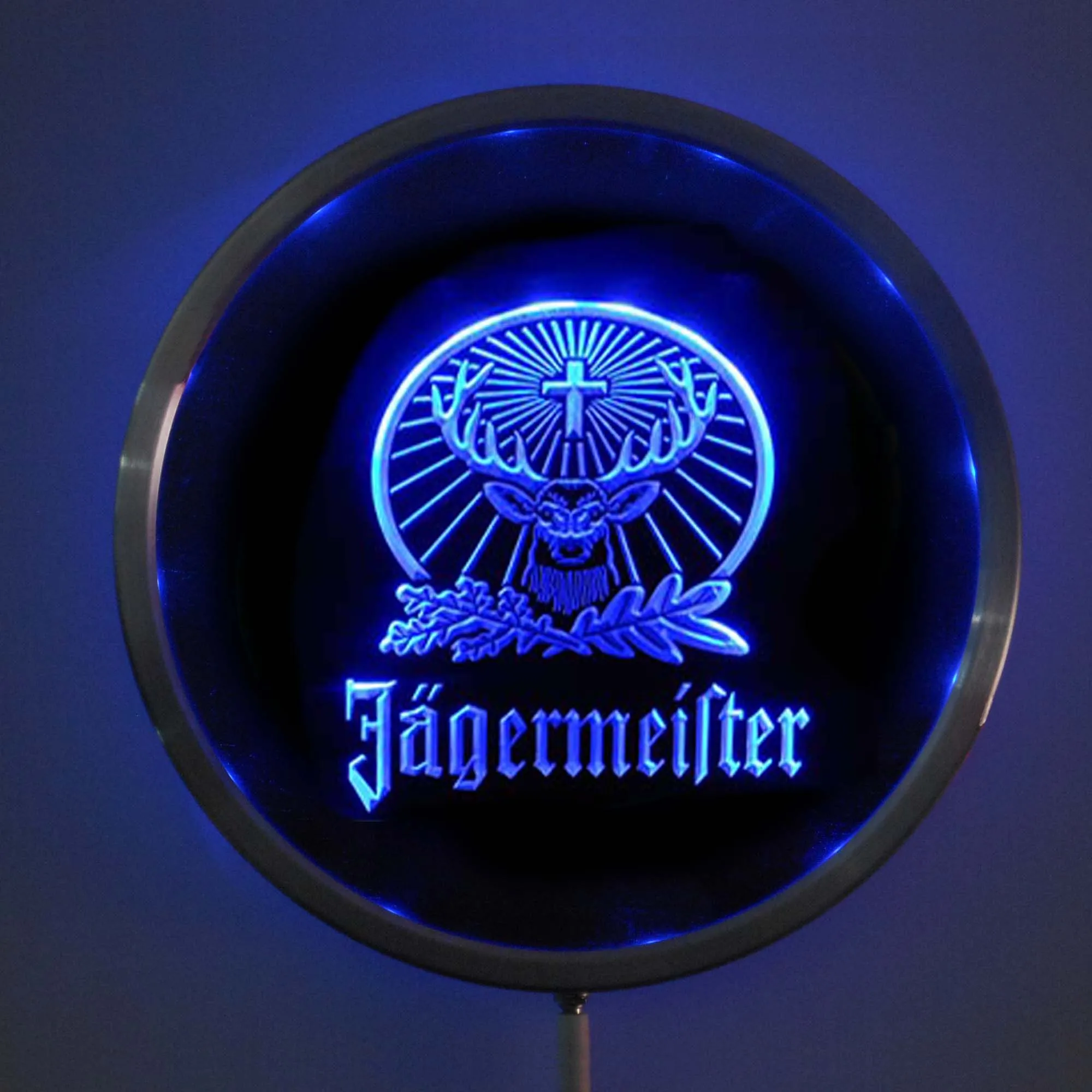 Светодиодные неоновые круглые вывески в виде оленя rs-a0231 Jagermeister 25 см/10 дюймов RGB