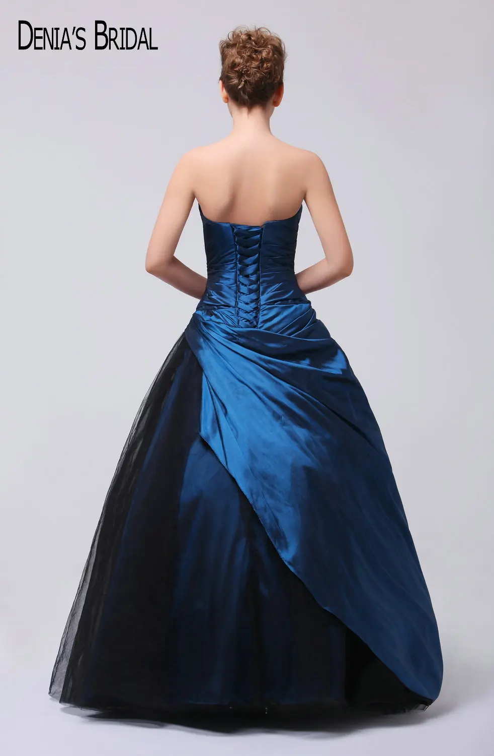 Реальное изображение Пышное Бальное Платье вечерние платья милая шея с рюшами