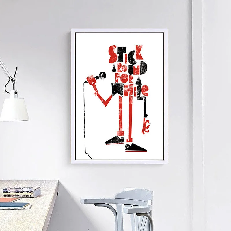 HAOCHU скандинавский абстрактный персонаж надпись певица творческая личность