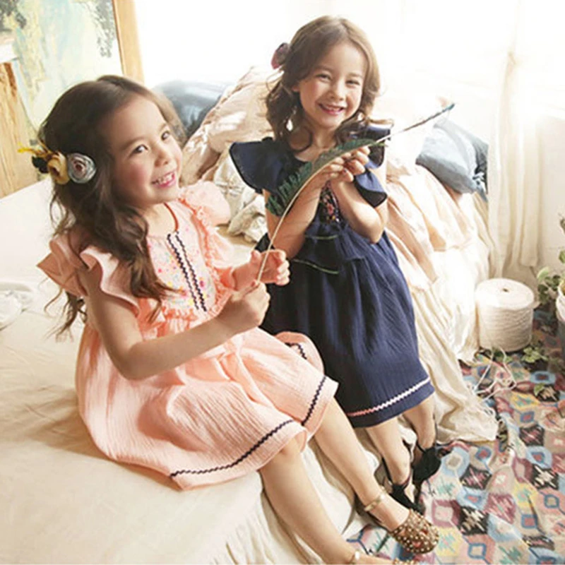 Little Girls Dresses 2018 Boho Cute Children Dress 6 Years Tiny Cottons Kids Clothes Girl Summer For Costume Vestidos | Детская одежда