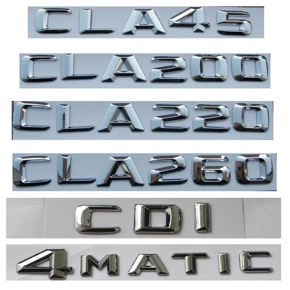 3D хромированная эмблема C117 CLA Автомобильная CLA180 CLA200 CLA220 CLA250 CLA45 наклейка турбо