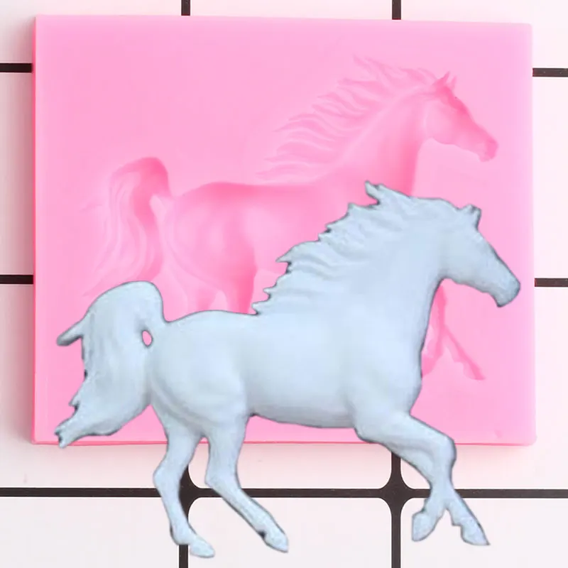 Силиконовая 3D форма Pegasus формы конь для конфет шоколада помадки сделай сам