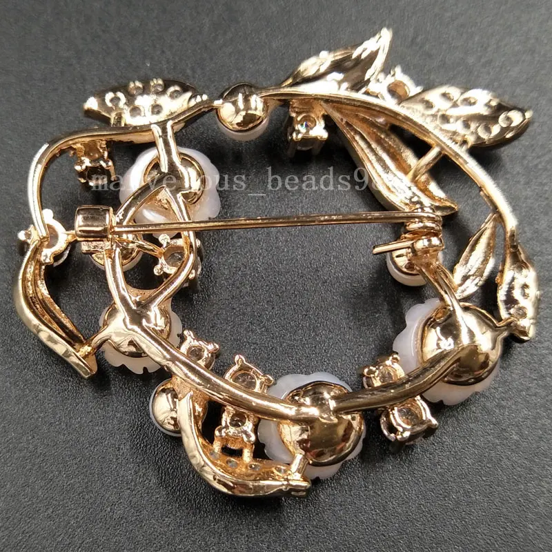 Бесплатная Доставка Мода Jewelr 239X39 мм белый перламутр В виде ракушки цветок Для