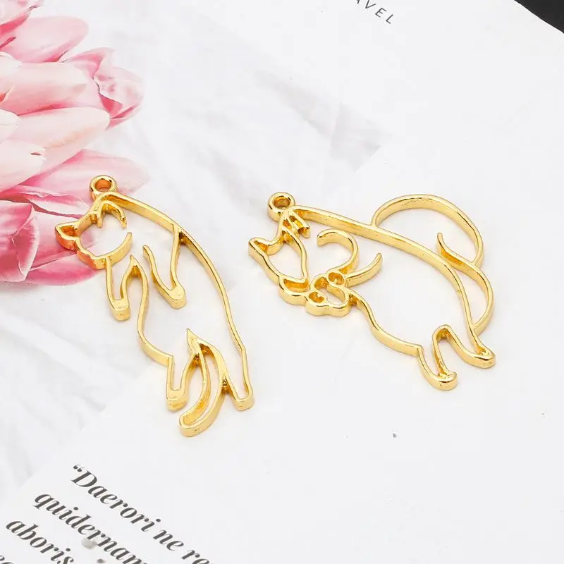 2 шт. ленивая кошка подвеска в виде белки из смолы оправы открытые для создания