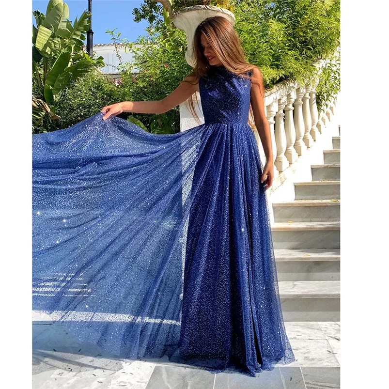 Женское платье на бретельках с блестками элегантное для свадебной вечеринки L15