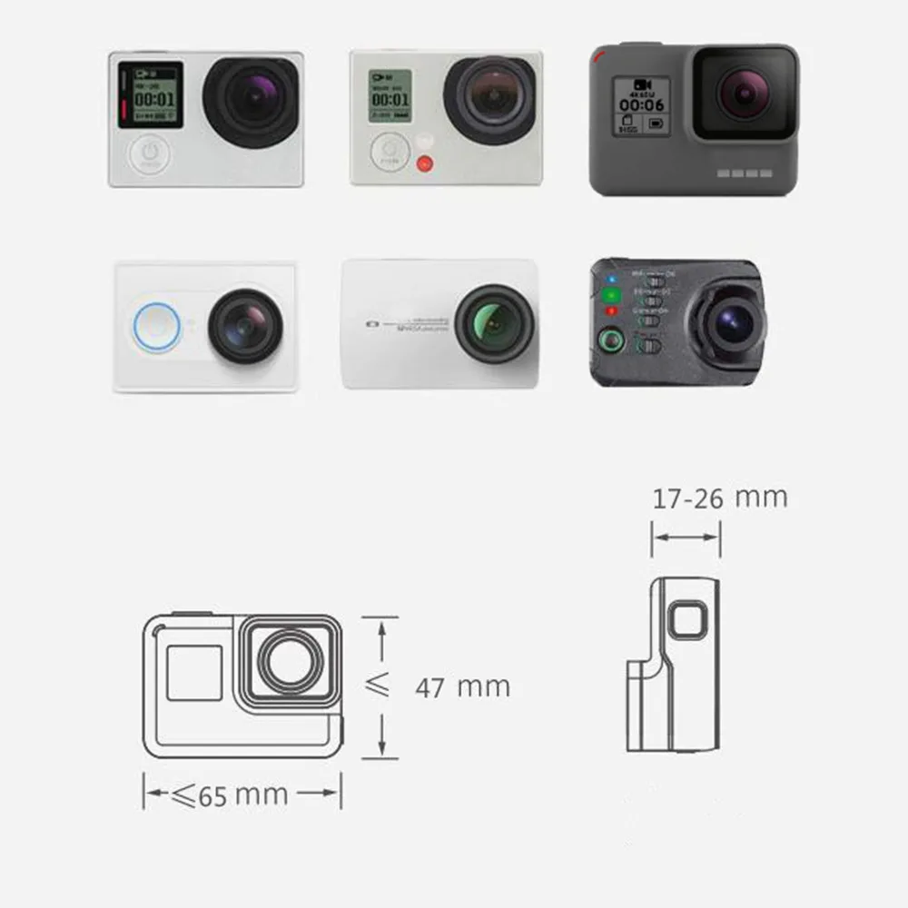 MASiKEN для экшн Камеры Gopro Hero Монтажный Кронштейн пластина зажим адаптер подходит DJI