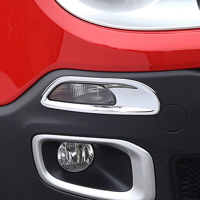 For Jeep Renegade 2015 2016 2017 ABS Chrome Daytime Running Lights Trim Lamp Cover Exterior Decoration car styling Accessories | Автомобили