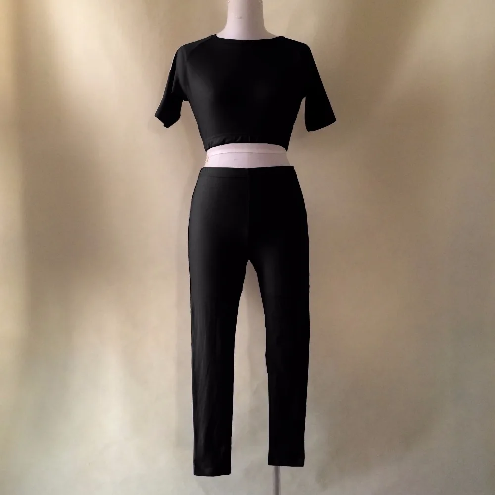 ICHOIX высокое качество пикантные однотонные спортивный костюм для женщин лето