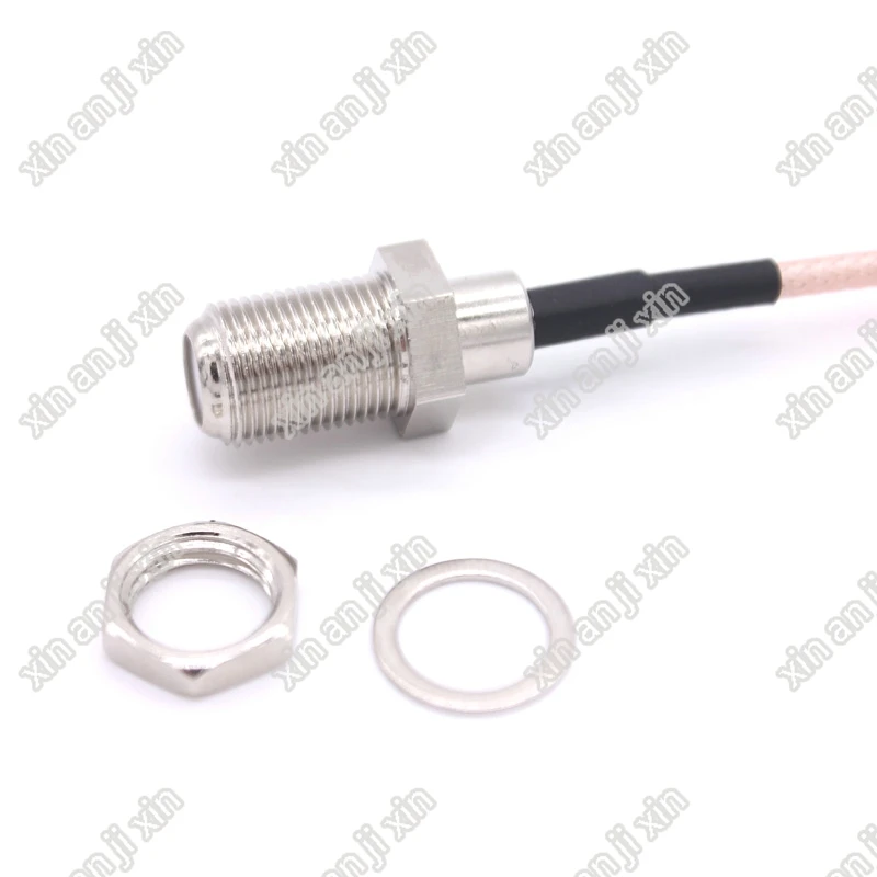 JX RF ОТРЕЗОК кабеля F К CRC9 разъем мама прямой угол обжима кабель RG316 Pigtail 15 см