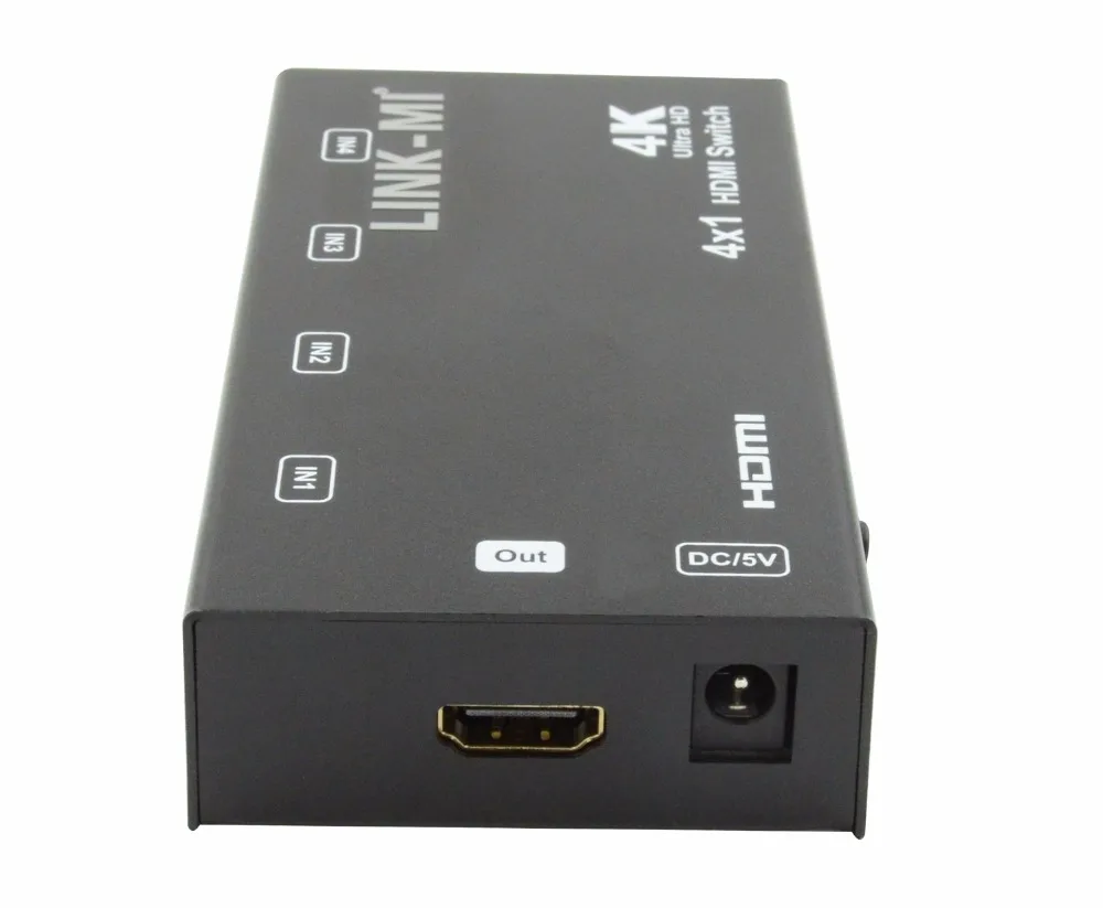 LINK MI 4x1 HDMI переключатель с поддержкой автоматического переключения PIP CEC HDCP 3D Ultra HD