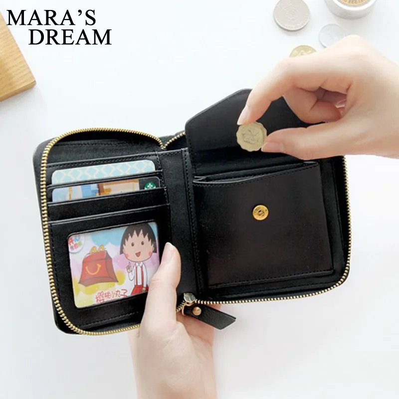 Женский кошелек Mara's Dream дизайнерский короткий с принтом в долларах 2018 | Багаж и