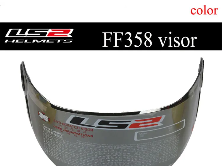 LS2 FF358 шлем козырек Замена внешняя многоцветная линза прозрачный черный серебряный щит для LS2 ff396 ff392