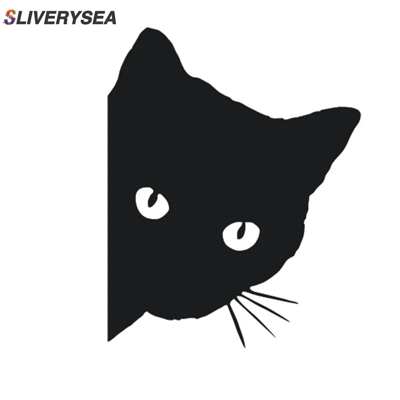 

Peep Cat Personality Car Stickers Reflective Stickers Cartoon Funny Car Styling Decals Rear Windscreen Windshield Stickers