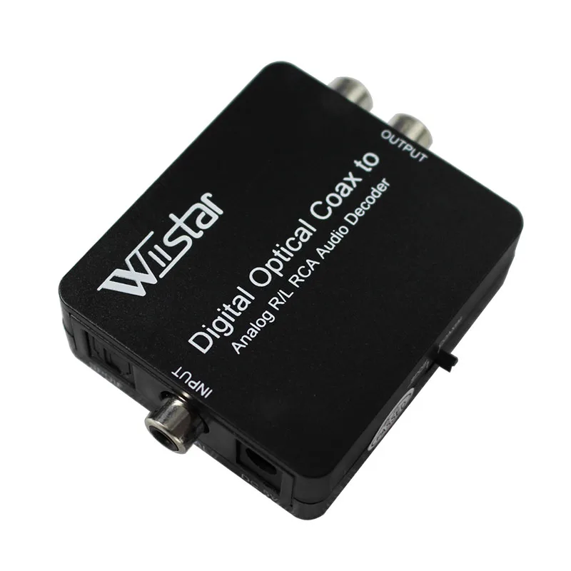 Цифро аналоговый аудио декодер преобразователь коаксиальный/оптический Toslink SPDIF