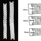 Ремешок керамический для мужских и женских часов, 14*6 мм 16*8 мм 18*7,5 мм, черный белый