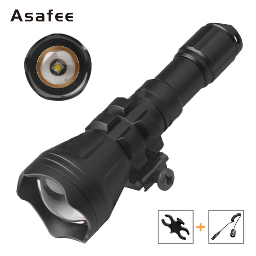 Asafee ночной охотничий светодиодный фонарик LED CREE XM L2 U4 зеленый красный белый Цвет