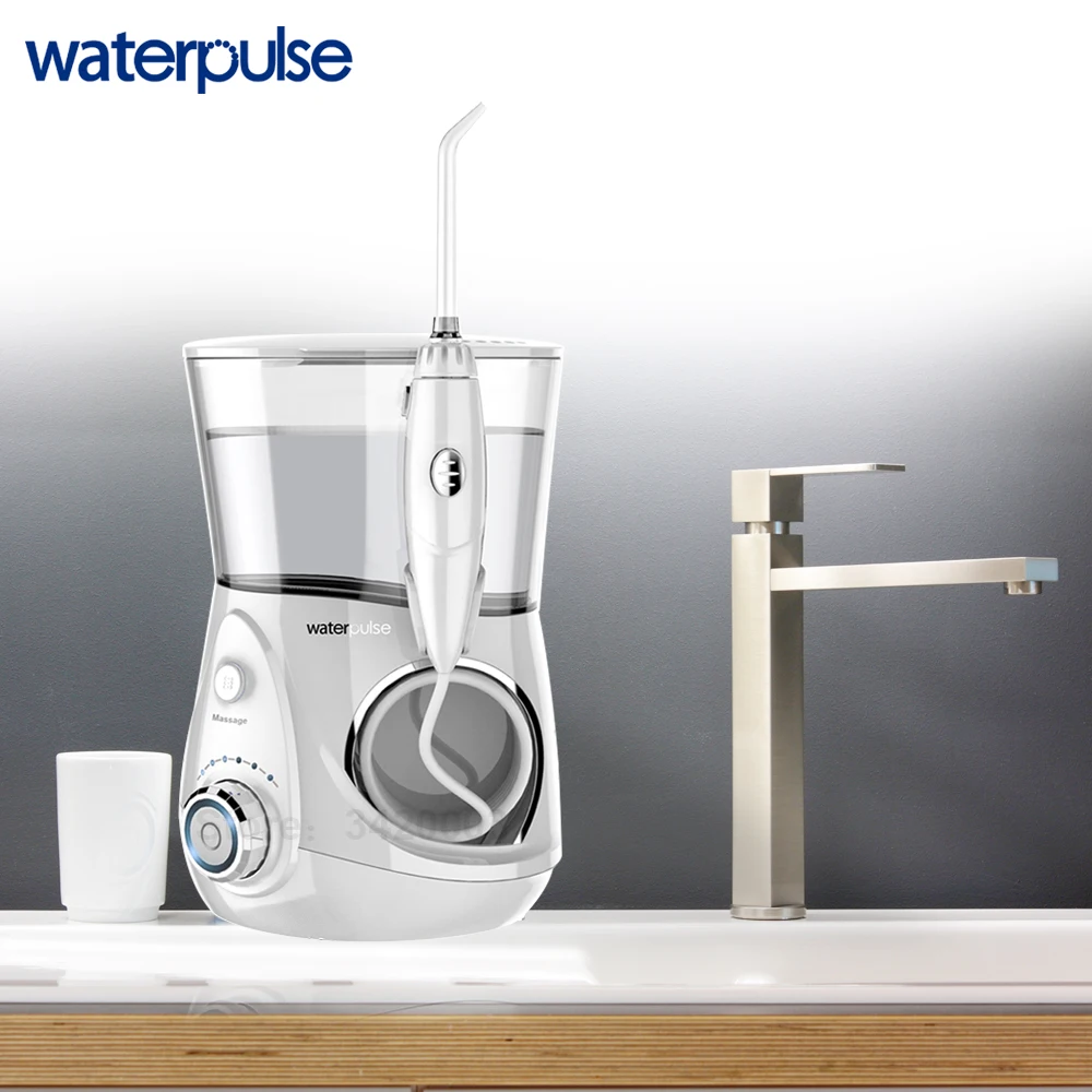 Ирригатор полости рта Waterpulse V660 Pro 8 насадок 12 для массажа Электрический ирригатор