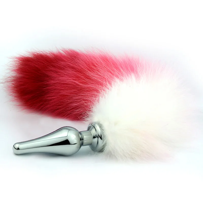 Новинка нержавеющая сталь 3 цвета искусственный Лисий хвост металлическая