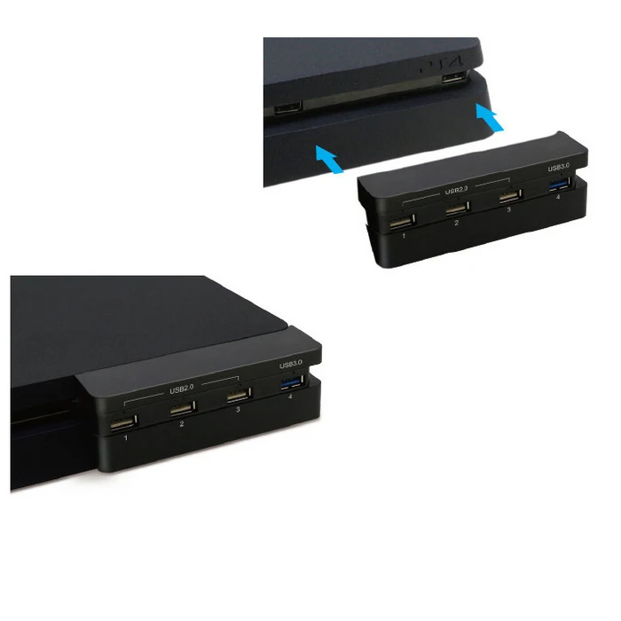 Адаптер OSTENT Extend 4 USB Hub 2 0 & 3 для Sony PS4 Slim Console Video Games|Запасные части| |