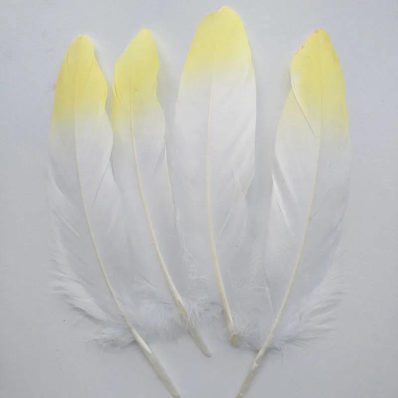 . 10 шт многоцветные в наборе, гусиные перья, домашняя Decoration15-20cm знаменитостей 6-8 дюймов, аксессуары, перья для свадебного украшения - Цвет: .