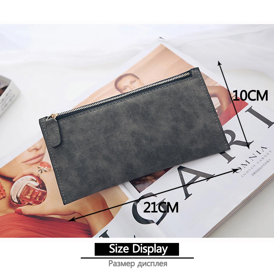 TANGYUE Women's Wallet Leather Ultra Thin Small Mini Long Vintage Women Purse Clutch Female Slim Single Layer portomonee | Багаж и