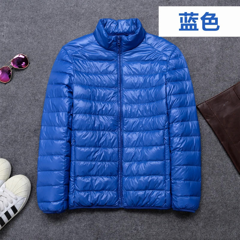 Новый Зимний пуховик 90 белый на утином пуху Сверхлегкий Мужская ветрозащитная