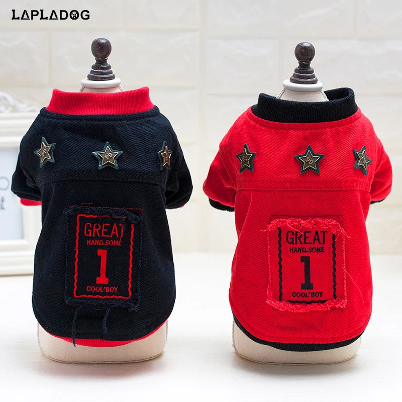 LAPLADOG осенне зимнее пальто для собак 2 вида цветов куртка собаки со звездами