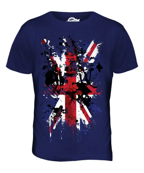 Мужская футболка с абстрактным принтом UNION JACK топ флагом Великобритании и