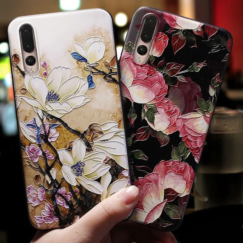 Силиконовый чехол с розами для huawei P20 Lite P30 Pro P10 mate 10 20 Lite Honor 8A Pro 8X10 Play P Smart Y9 Y6 Pro Y7 чехол