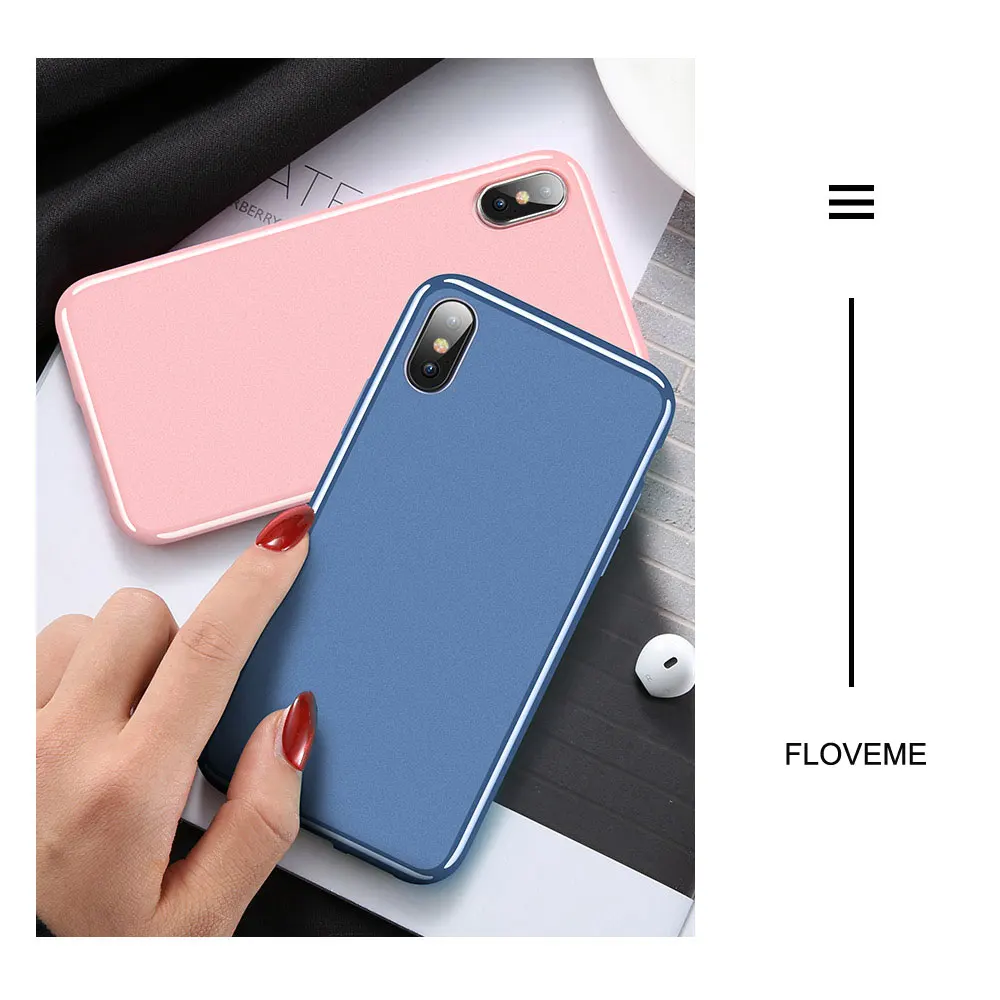 Silicon Case For iPhone 7 8 6 6S Plus Luxury Soft TPU Phone Cases X XR XS MAX 5 5S SE Cover Funda |
