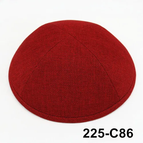 Если покупатель более 5 лотов(50 шт) будет скидка 10% Kippot Kippa Kippah Skullies Burlap 19 см yarmulkejean hat Skull - Цвет: 225C86